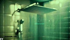 Yo, check this sexy brunette model in a steamy sensual bath!