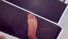 hey, risky fun at home with stepmom, inviting stepson who finds panties and cums