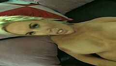 Does sexy diamond tease with her big tits while fucking that horny man?