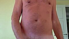 pervy papifacheros fat daddie felt the soft shorts on his boner and just had to spread his legs wide.