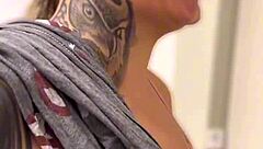 Gym training with anal plug excitement