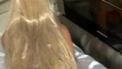 wife catches me with toy in stepdaughter's ass in kitchen