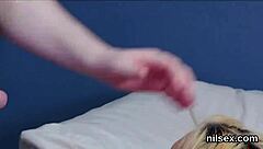 this unusual cutie is in for some awkward anal treatment in the nuthouse 😏