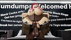 Railing Nasty Thick Redhead Bitch With Big Black Cock