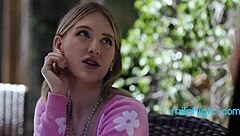 the sexy arab milf wife shows her ass in this scene