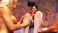 Three Nasty Lesbians Can't Stop Their Wild Food Play