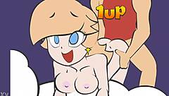 princess rosalina in playful encounter with big features