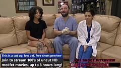 Nicole Luvas undergoes her yearly physical examination.