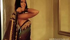 Watch this erotic Indian woman perform an exotic dance, feeling every moment