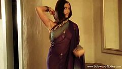 Watch this erotic Indian woman perform an exotic dance, feeling every moment