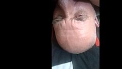 hey, check out this old guy diving into that mature pussy from above 😏 amateurs having fun with some serious muff action