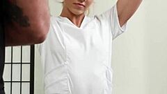 Sexy teen masseuse rides huge dick and loves it deep inside her