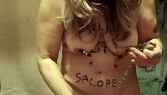 Female Slave's Intense Outdoor MASTURBATION With Belt And SLAPS