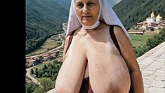 Busty vintage beauty shines in retro classy style