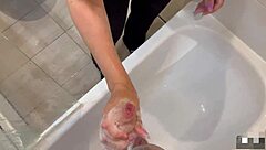Friends' Sister Makes Me Cum in Shower Sleepover  