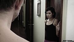 Babysitter Loses Virginity to Big Cock Blowjob in Storyline