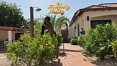 Oil up outdoors now!