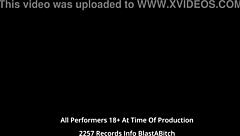 Minnie Rose's pussy gets filled with cum backstage