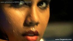 brunette beauty dancing striptease natural curves