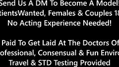 Hey, Dr. Tampa, is this how you examine Donna Leigh's shaved pussy with gloves?