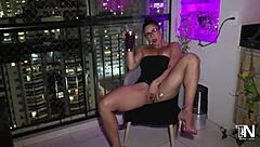 Beautiful latina brunette can't stay idle, soon wants to fuck fit ebony couple