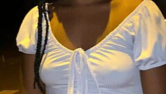 convinced latina neighbor to show ass in public outdoor street scene