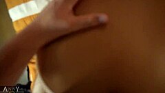 Hey Stepsister, Don't Enter My Room! I Fuck You Hard, Making You Moan and Cum on Tits!