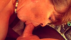 naughty granny carmen face fucks on christmas