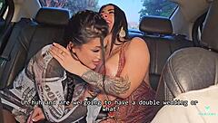 uber driver with huge cock has rough sex with two sexy colombian sluts - mariana martix and silvana lee