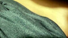 she's bent over in the public outdoor area, getting doggystyle as her big ass bounces and pussy gets pounded