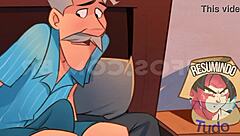 Family With Peculiar Costumes And Big Assets