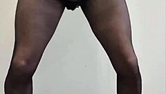 check out this tgirl cum compilation in pantyhose