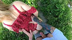 petite girl screams for help lost in nature i help her she sucks cock well