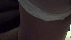 latina whore in lingerie masturbates while stretching out her asshole and showing big tits