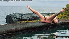 Free Spirit Girl Faces Catastrophe by the Shore