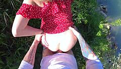 petite girl screams for help lost in nature i help her she sucks cock well