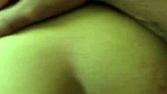 she's bent over in the public outdoor area, getting doggystyle as her big ass bounces and pussy gets pounded