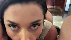 Sloppy Wet Blowjob After Casting Interview With Busty Brazilian Babe