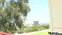 brunette amateur receives sloppy blowjob and big facial