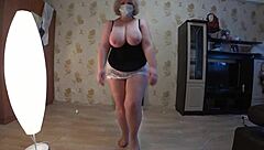 Mature Lesbian Shakes Curves While Girlfriend Rides Hard in Cowgirl and Reverse POV