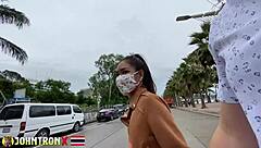 Johntronx Watches Asian Model Get Creampied in POV CFNM