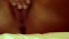 tasha reign gently touches her sensitive area softly