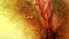 HAIRY PUSSY CLIT CLOSEUP