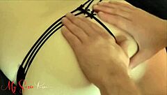 Amateur Wife Performs Assjob in Sexy Panties for Homemade Video