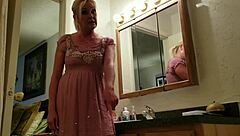 Don't mess with her, she's pissed and flashing shaved pussy in pov!