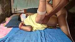 Tall indian desi step sister enjoys interracial sex in dorm room