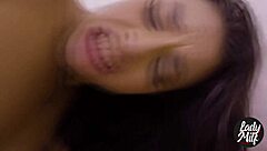 Brazilian Brunette Asks Everyone to Fill Her Tight Pussy with Cum