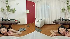 Does This Sexy Czech Brunette Love Anal More Than Blowjobs In VR 569?