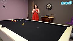 Thick Mature Stepmoms Kiss Finger And Lick Pussy On Pool Table