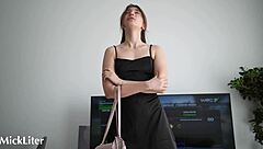 I caught my step-sister stealing money, the cutie paid for the silence with doggystyle blowjob and big cock 😏